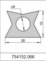 Профиль силиконовый 754152.066